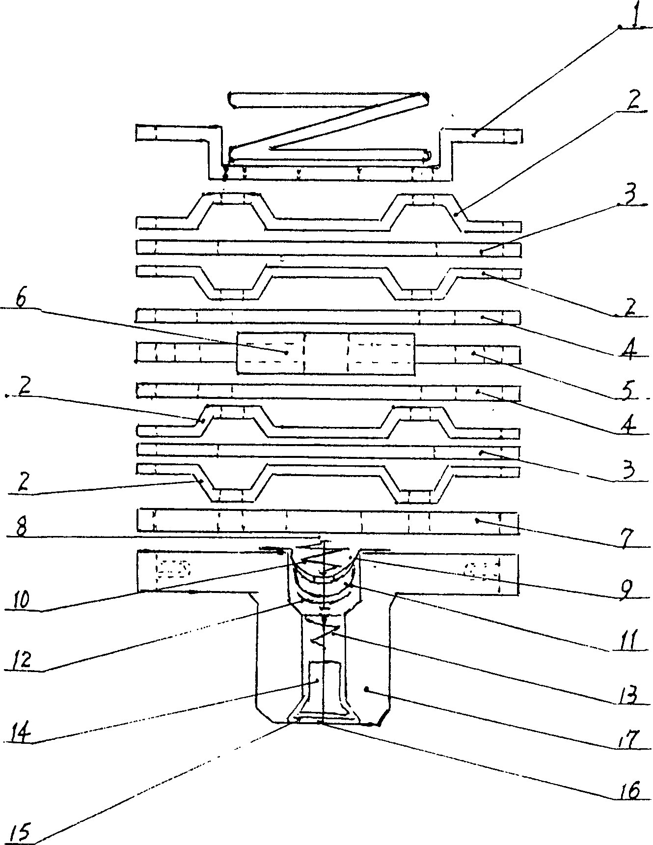 Method for producing serially combined voltage-equalizing anti-explosion arrester