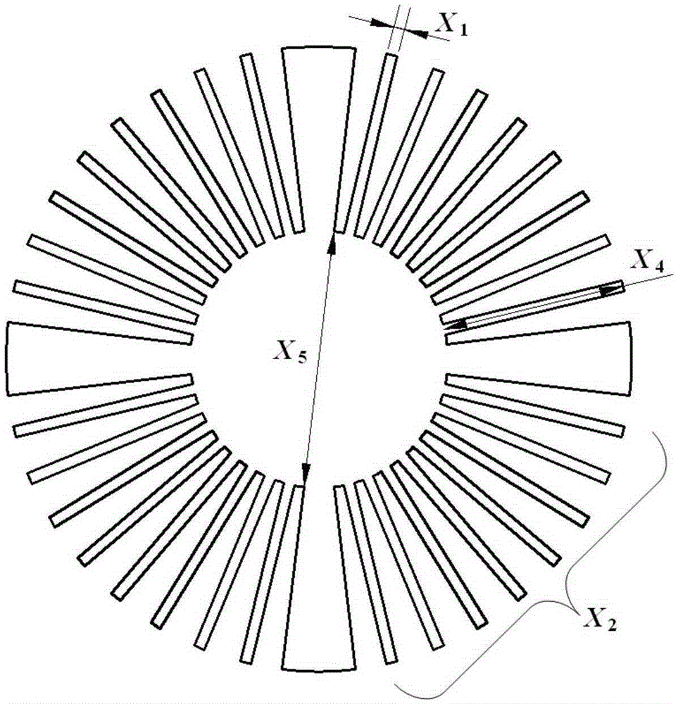 Double-objective comprehensive optimization design method for LED radiator structure parameters