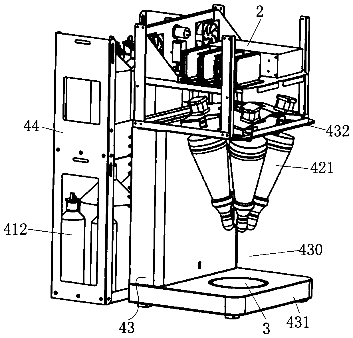 Automatic proportioning flavoring machine