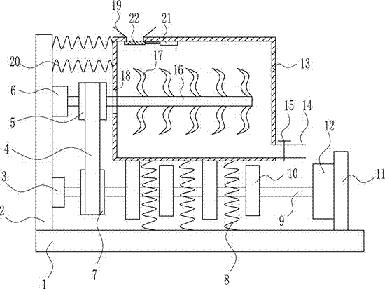 Efficient raw material mixing device for LOW-E glass production