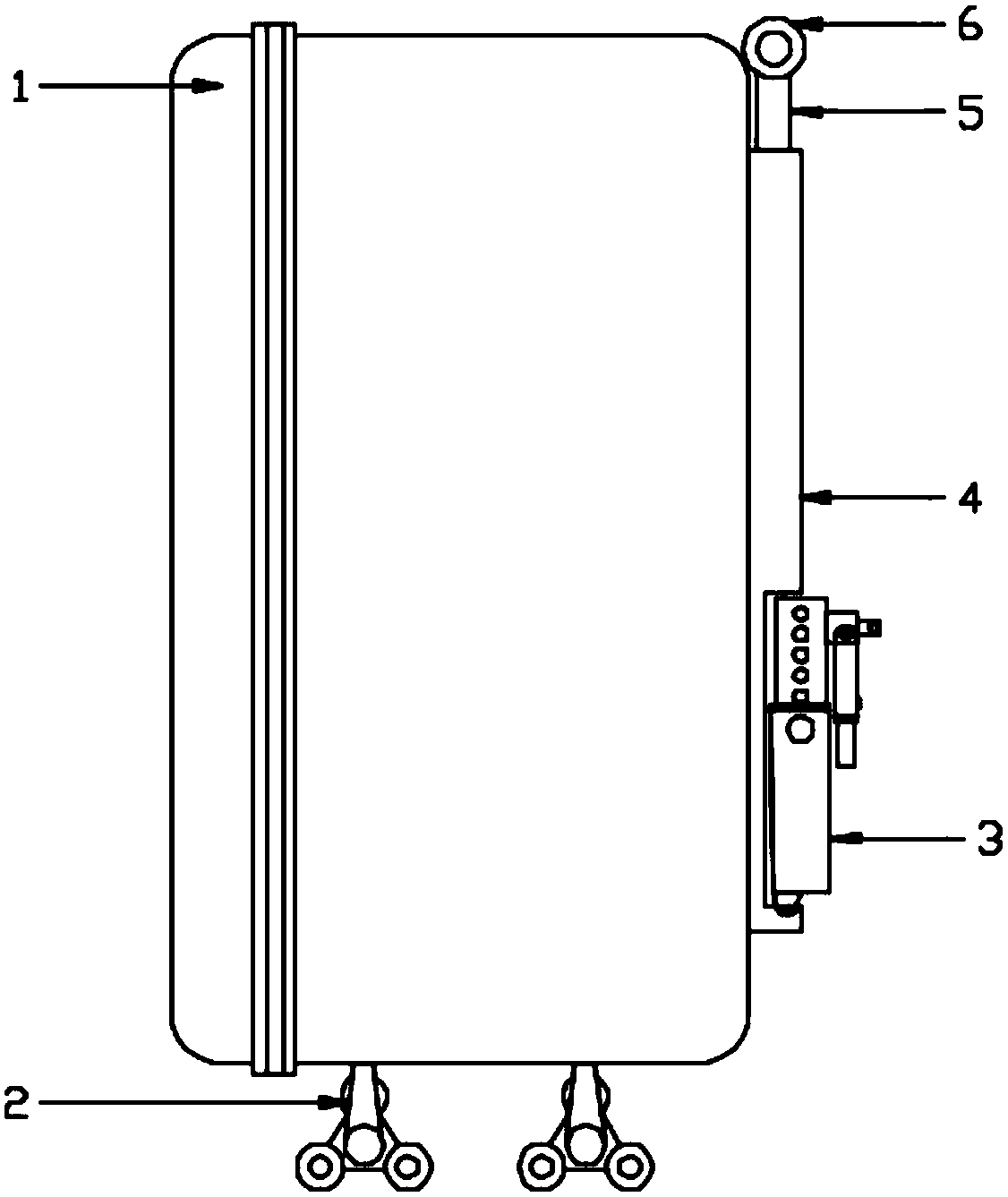 Effort-saving luggage case with cane and chair functions