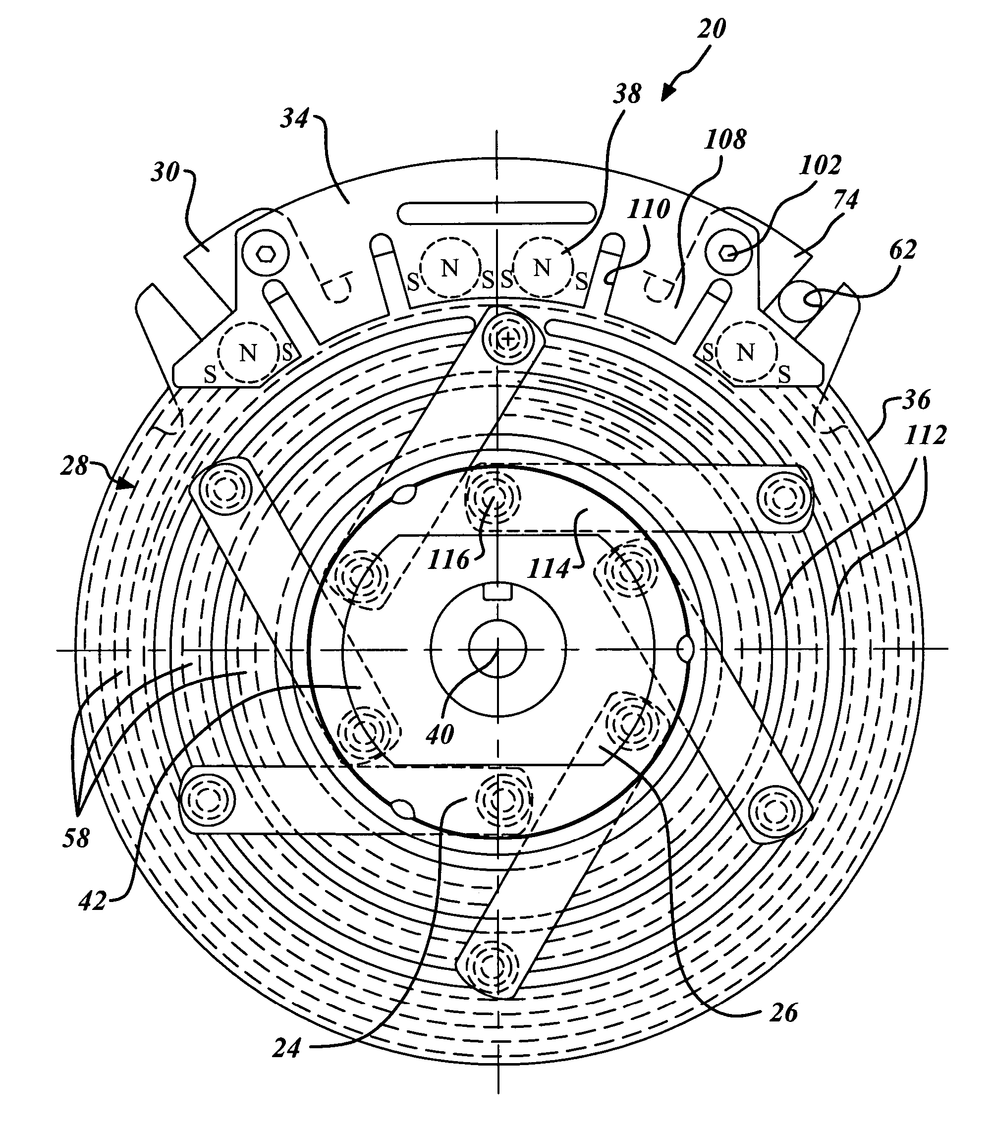 Rotational coupling device