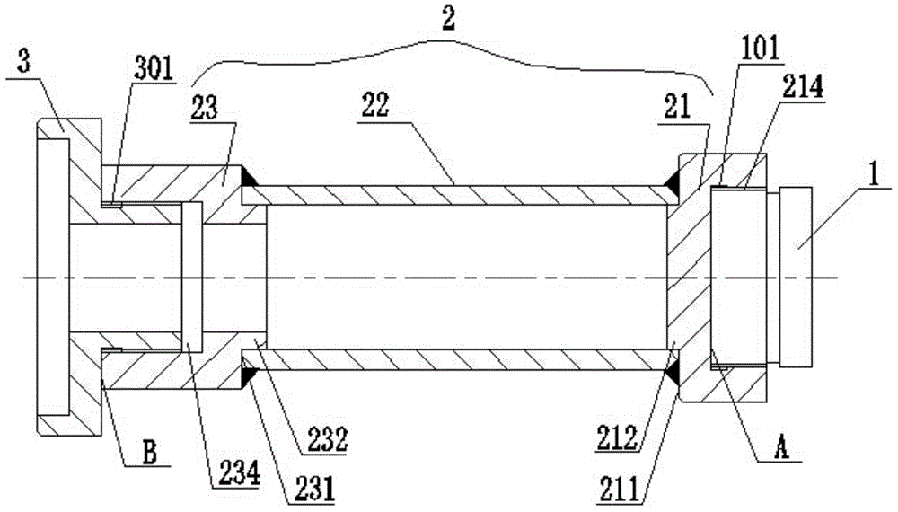 Press fitting and hammering assembling tool