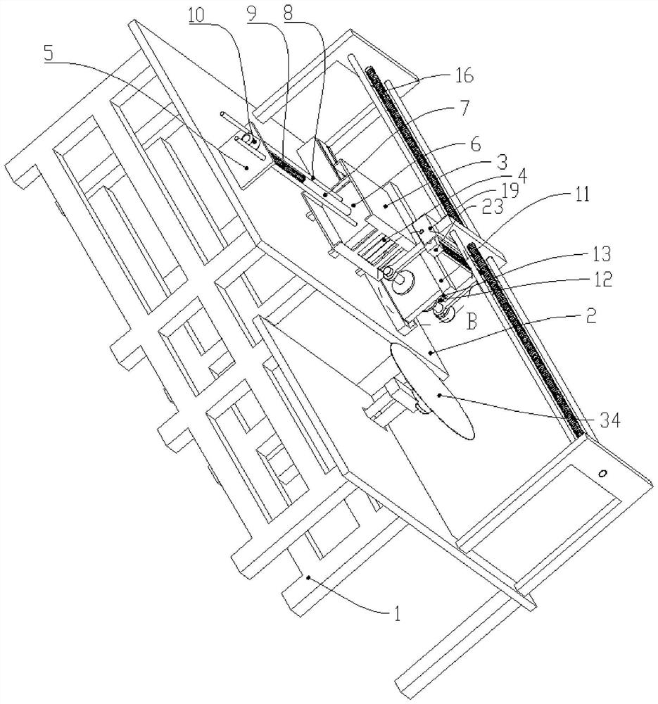 A lithium battery recycling and cutting device