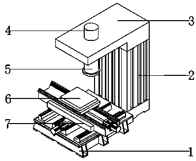 Forging machine tool controlled by single-chip microcomputer