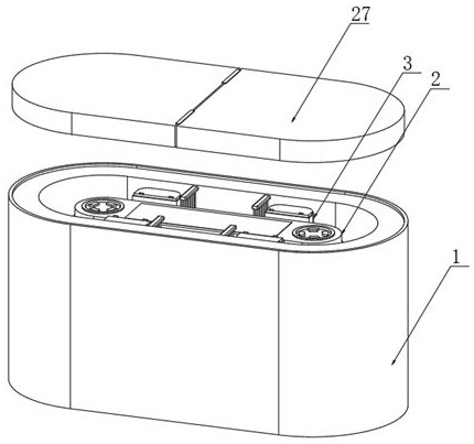 Food storage device for food processing center