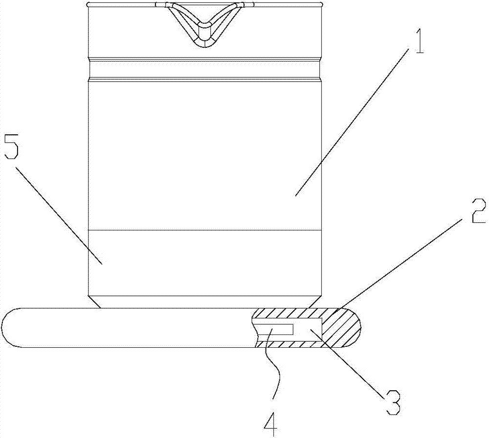 Temperature control module for glass electric kettle