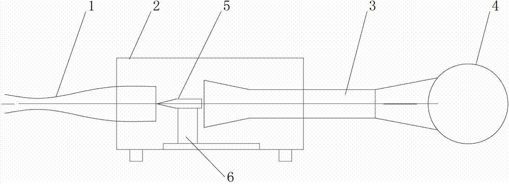 Gesture adjusting device for model with four degrees of freedom for hypersonic speed pulse wind tunnel