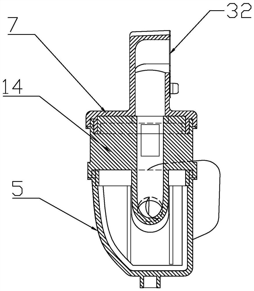 Air suction silencer for reciprocating piston type compressor