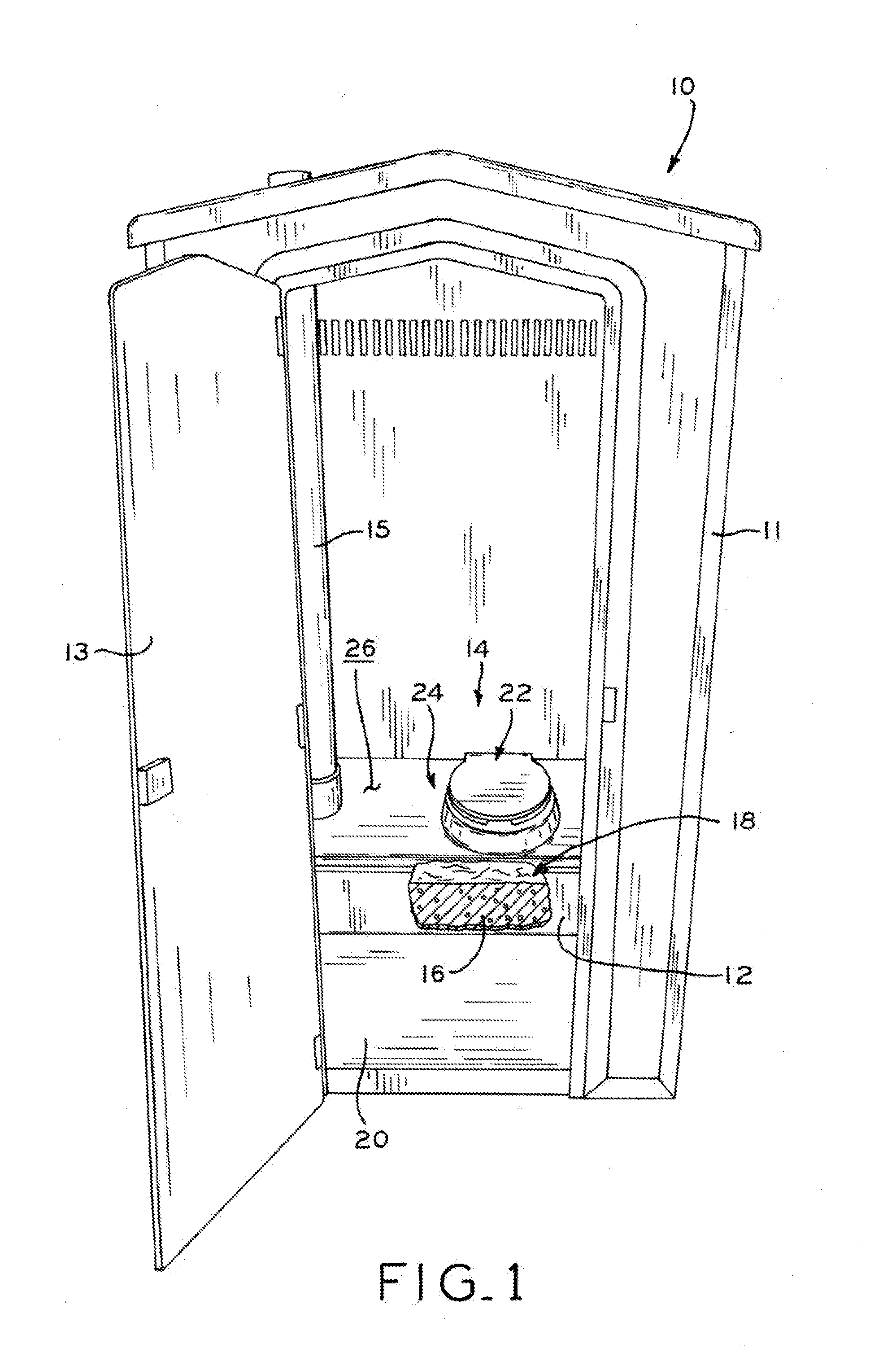 Protective foam barrier for use in latrine storage tanks