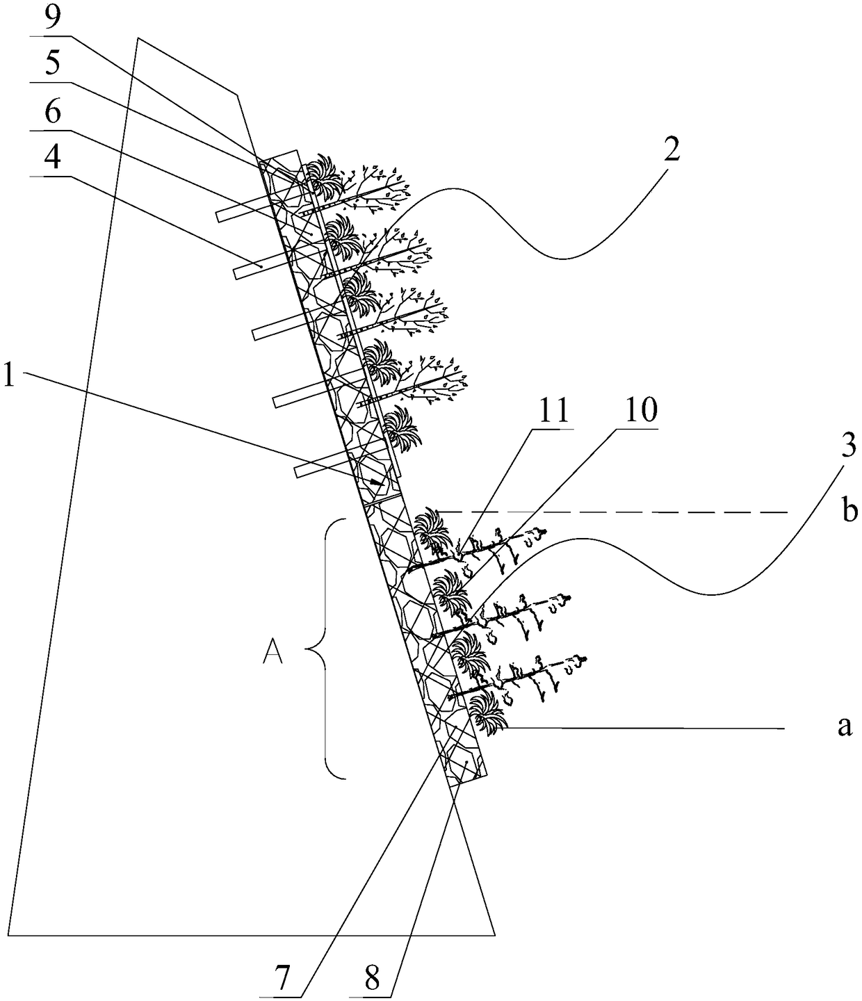 Mat for water-level-fluctuating zone and ecological environment improvement method for water-level-fluctuating zone