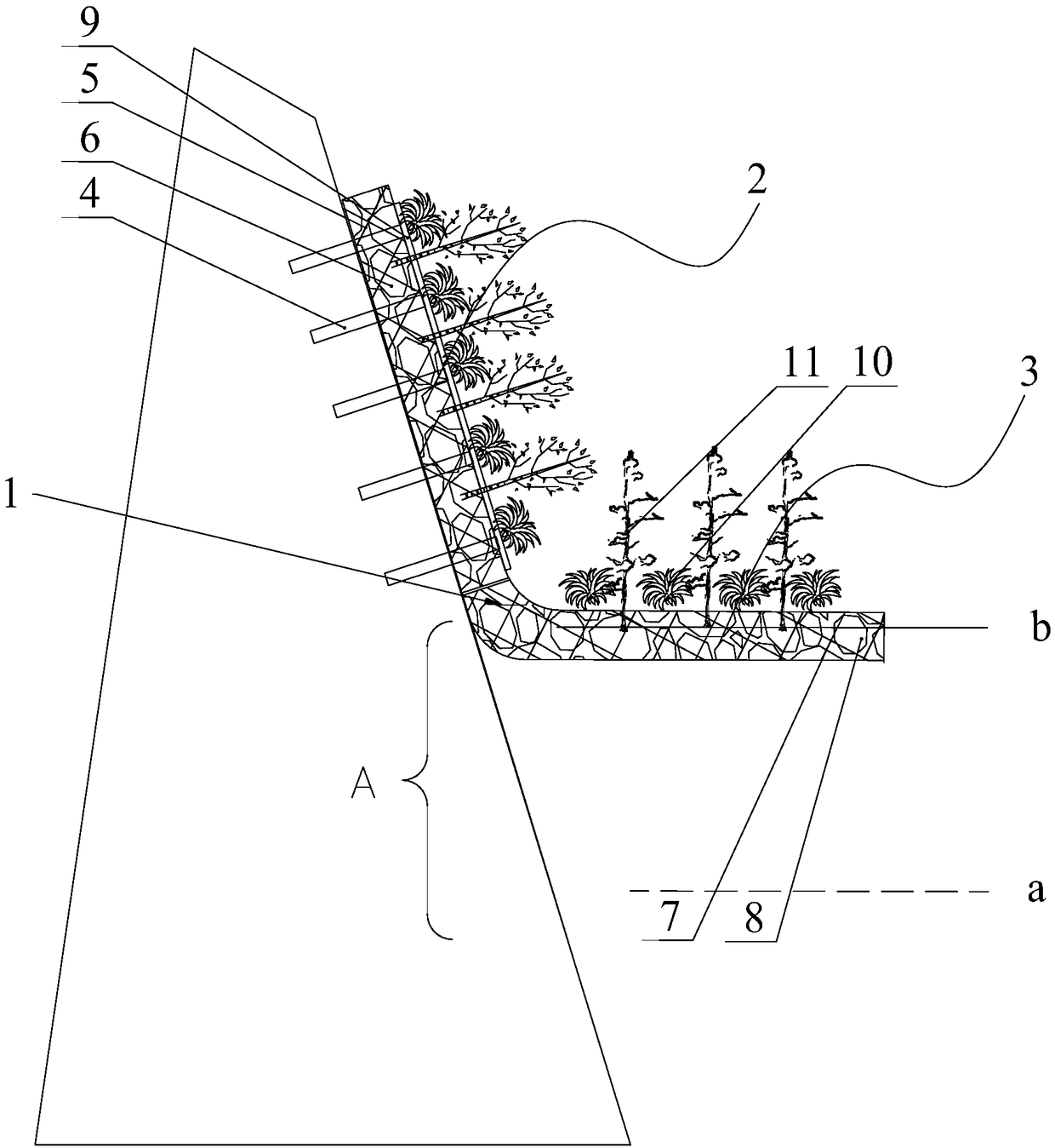 Mat for water-level-fluctuating zone and ecological environment improvement method for water-level-fluctuating zone