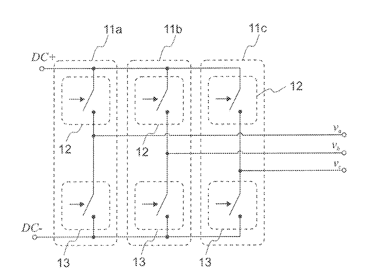 Modulation method for controlling at least two parallel-connected, multi-phase power converters