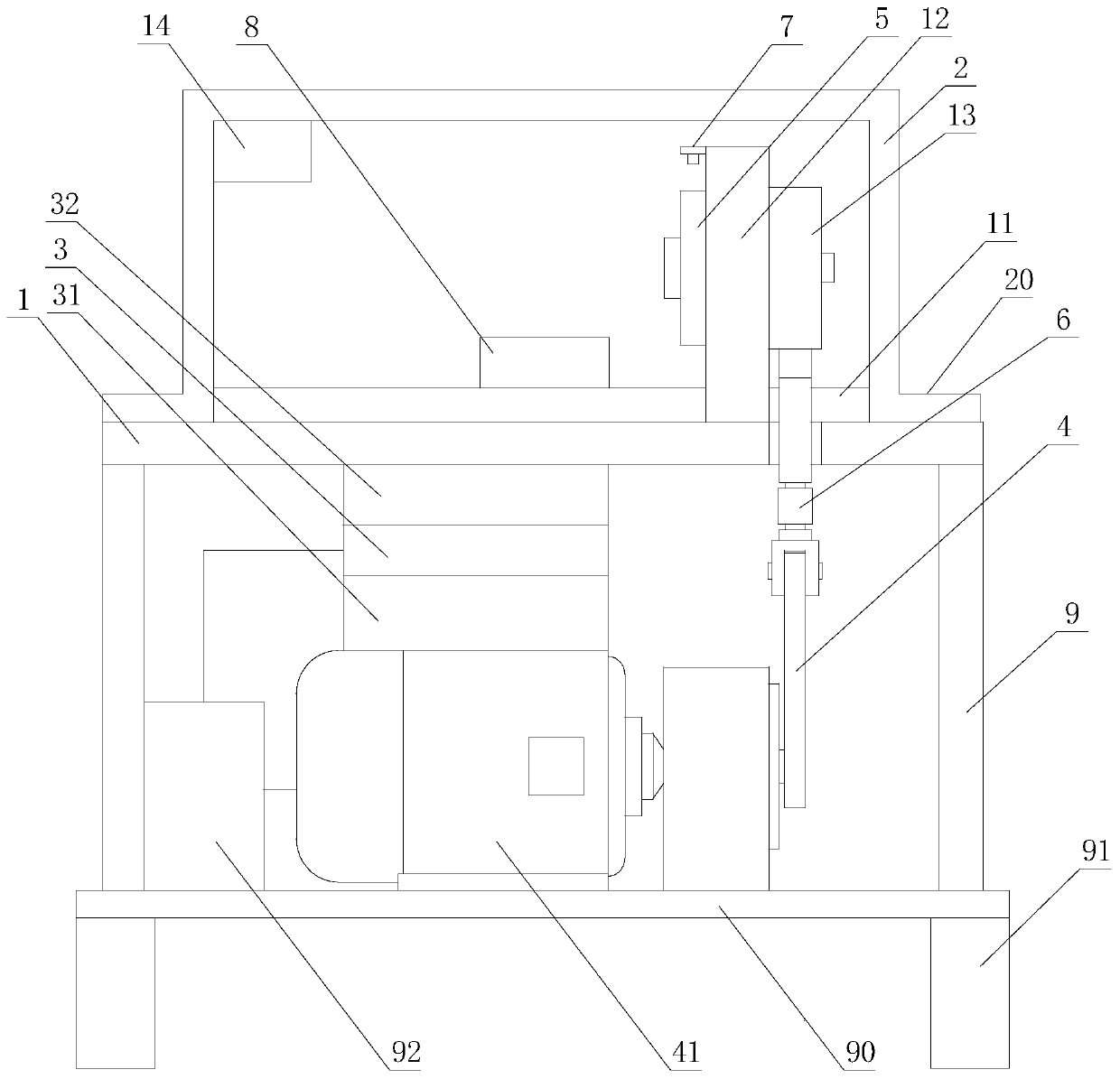 Transverse vibration test device for fastener