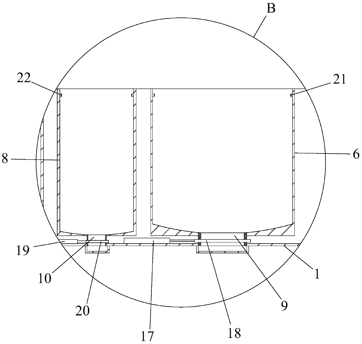 Automatic screening device for neodymium iron boron magnetic powder and automatic screening method thereof