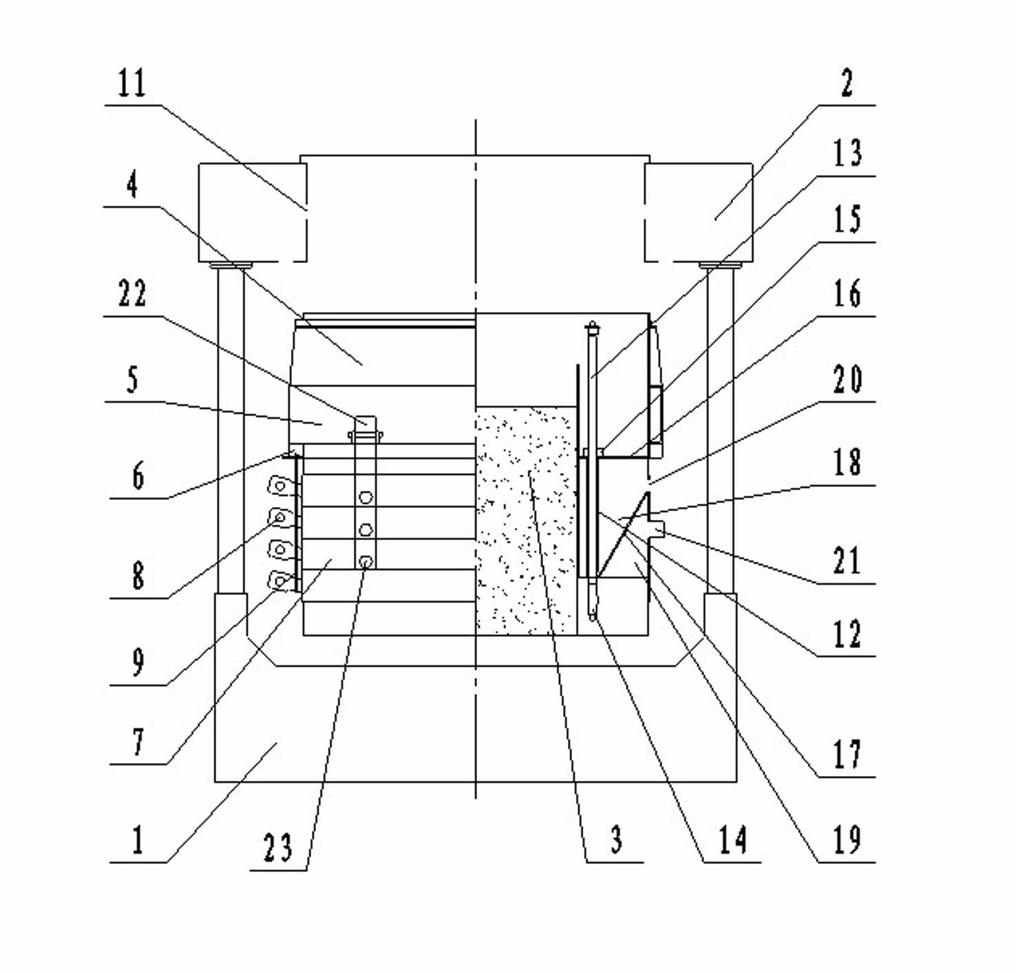 Continuous anodic electrolytic cell for preparing high performance aluminum alloy