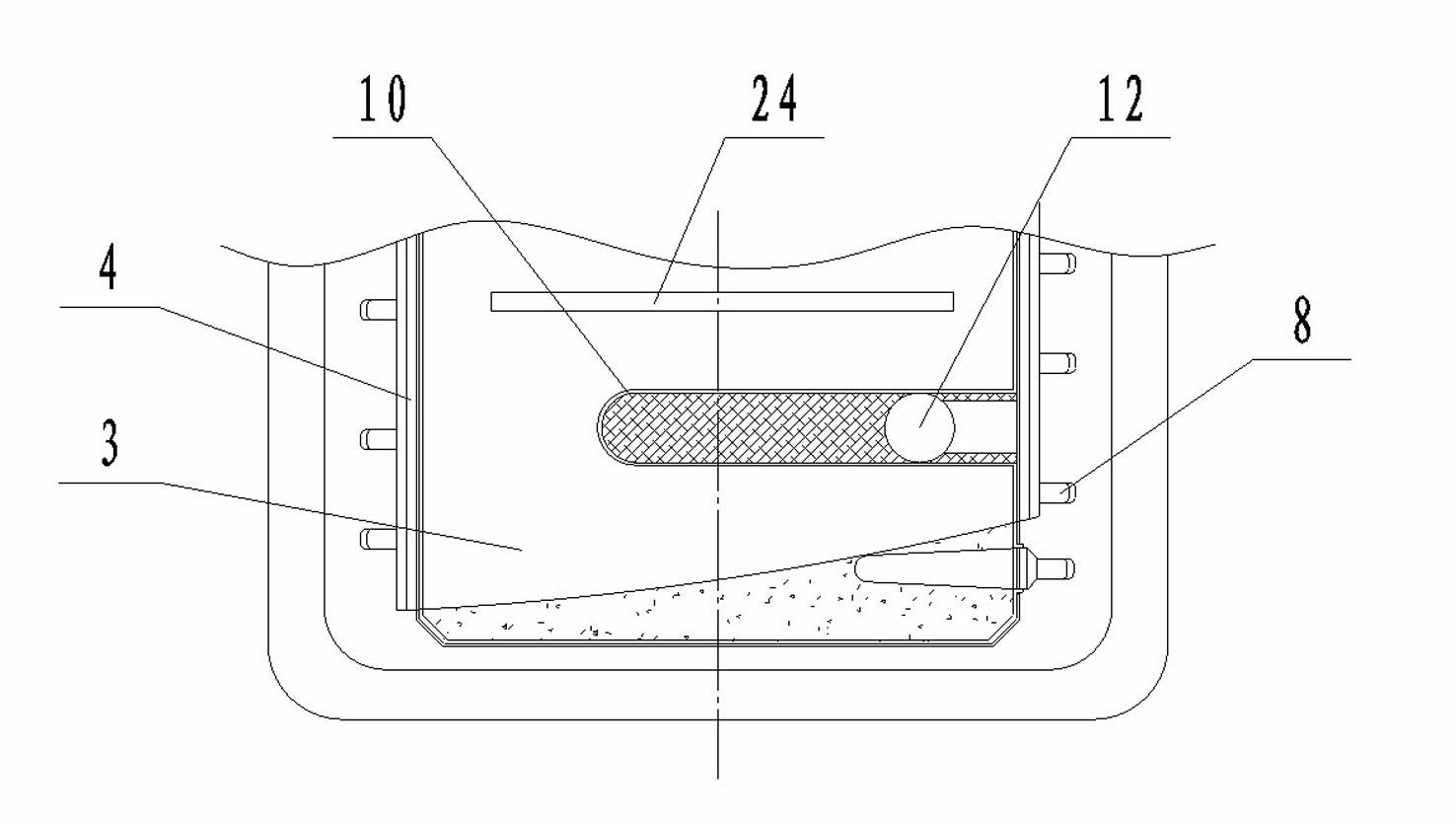 Continuous anodic electrolytic cell for preparing high performance aluminum alloy