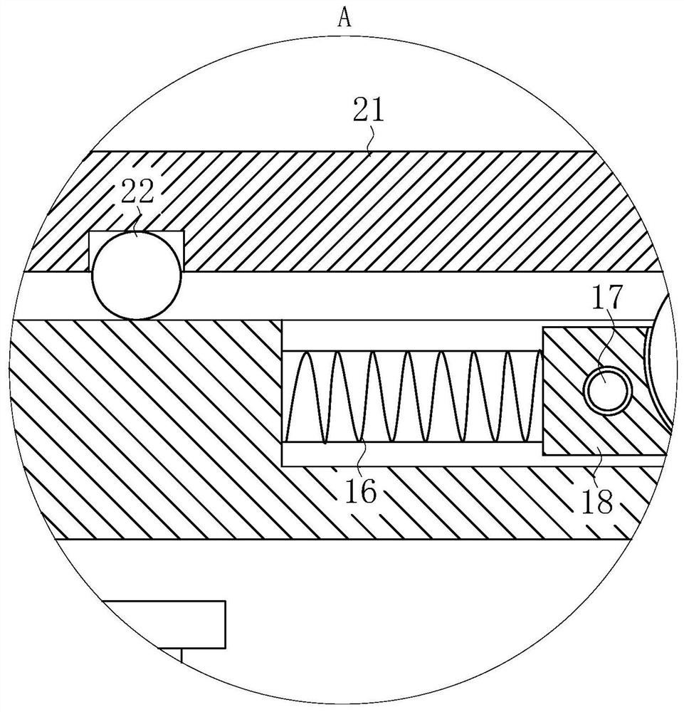 Automatic battery replacing device of new energy automobile