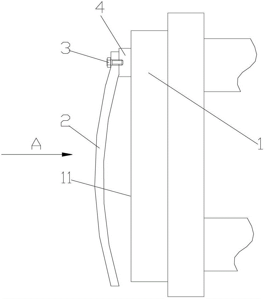 Steel plate blanking blocking device