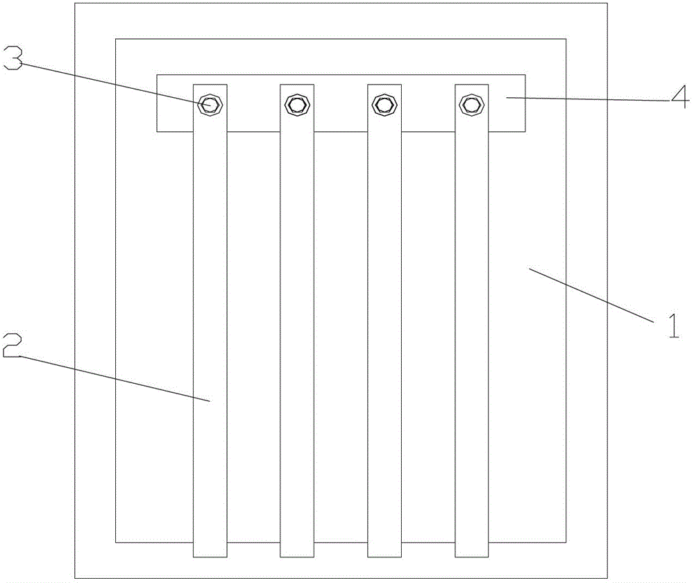 Steel plate blanking blocking device