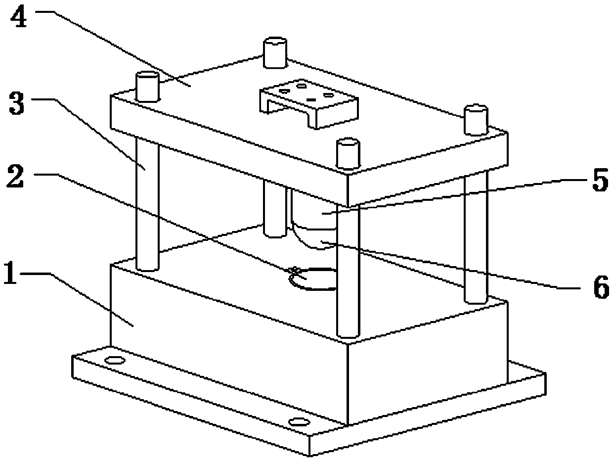 Stamping die of back plate convex hull