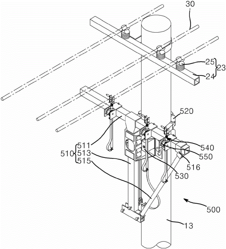 Power distribution facility live-line working method