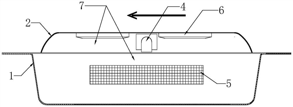 Circulating ventilation automobile transom window