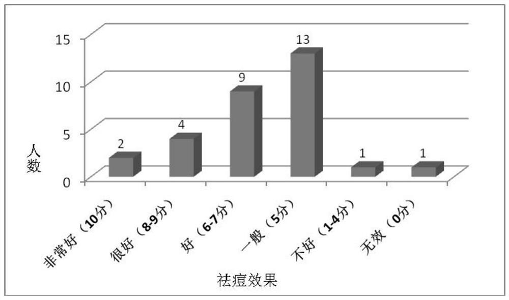 Anti-inflammatory, antibacterial, immunity-enhancing and acne-removing composition and application thereof