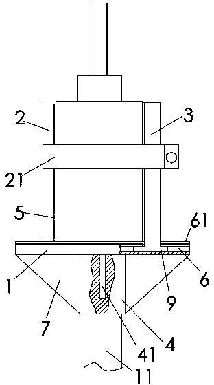 Using-conveniently punching frame