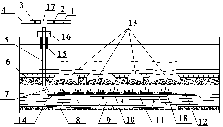 A coalbed methane extraction method for complex old goaf areas formed by lower caving mining