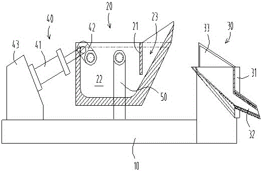 Ceramic pouring ladle for cylinder liner pouring