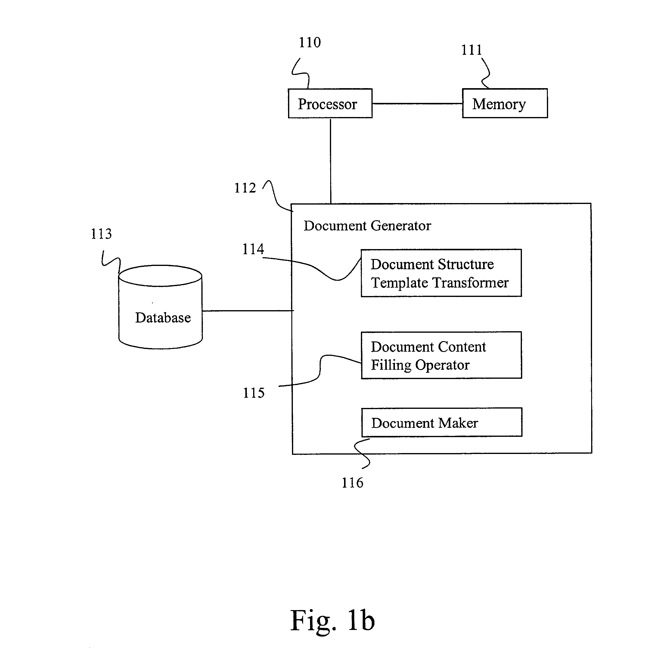 System and user interface for generating structured documents