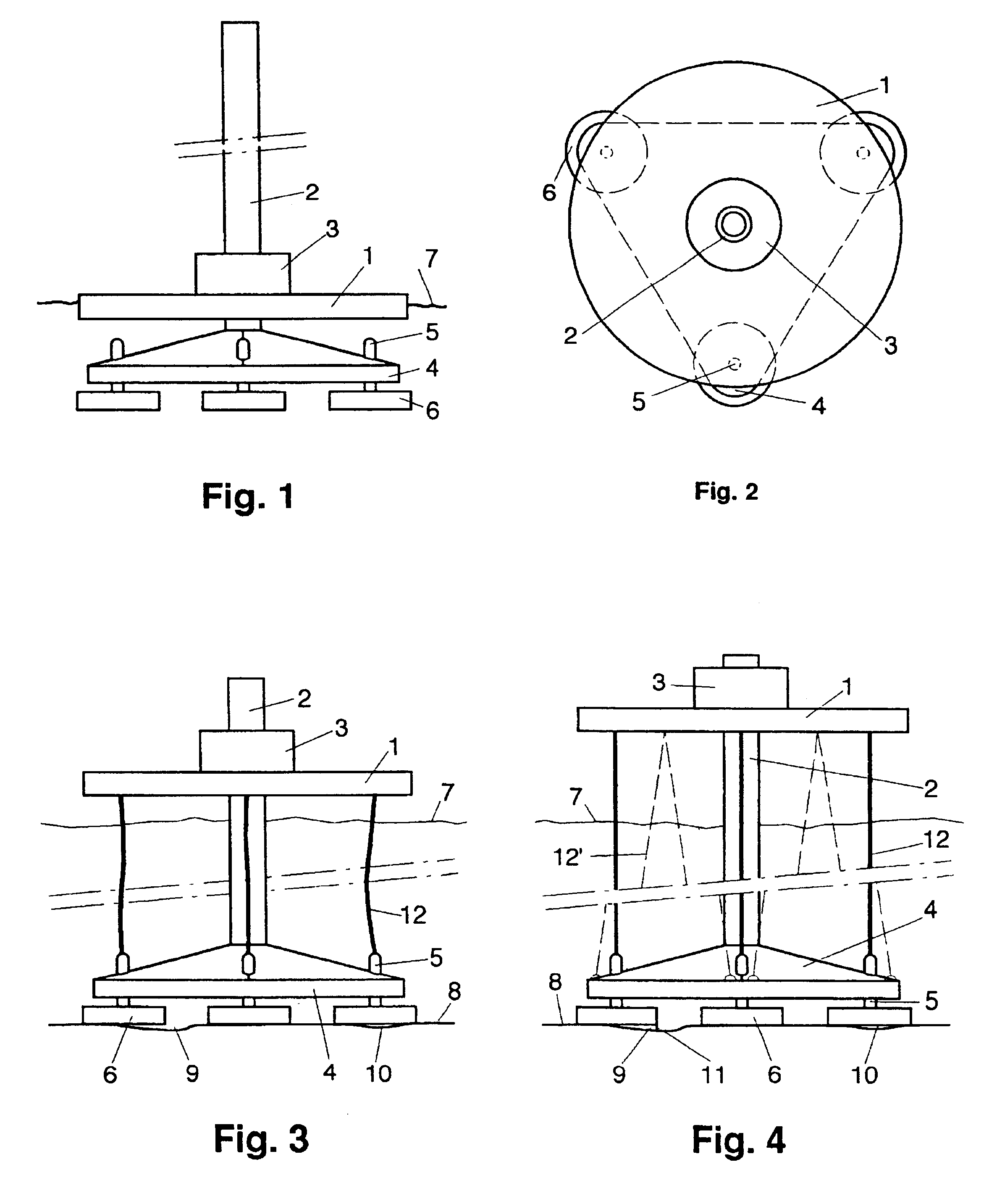 Jack-up platform comprising a deck structure and a single supporting column, and method for installing such jack-up platform