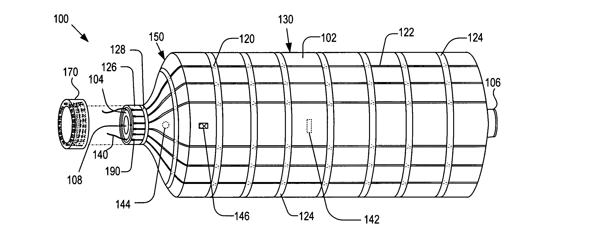 Gas tank having usage monitoring system