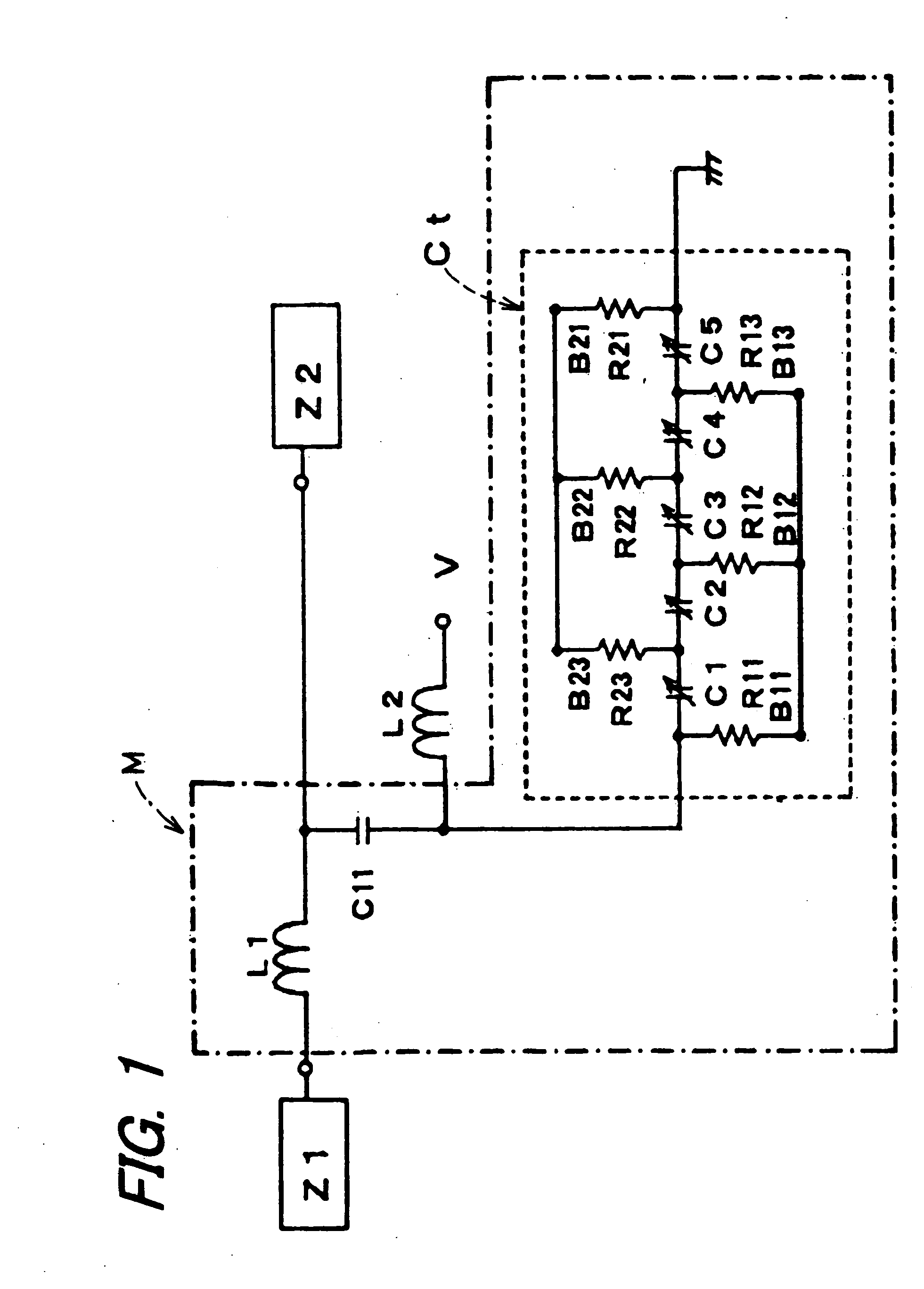 Variable matching circuit, variable resonance circuit, variable phase-shifting circuit and variable attenuation circuit each having variable-capacitance capacitor