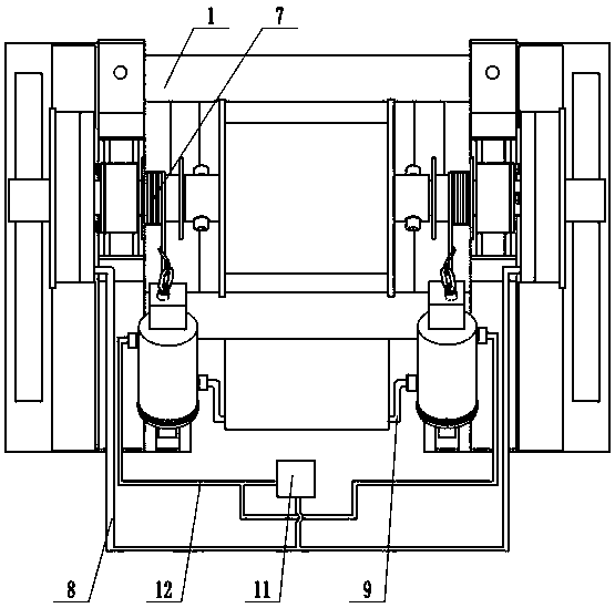 Explosion proof type vehicle running prevention blocking device based on energy conversion