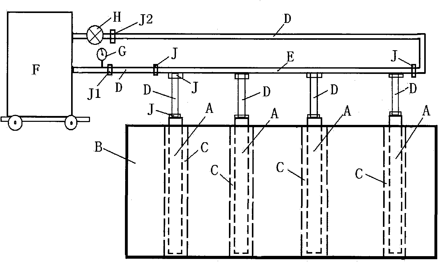 Hydraulic static blasting expansion tube