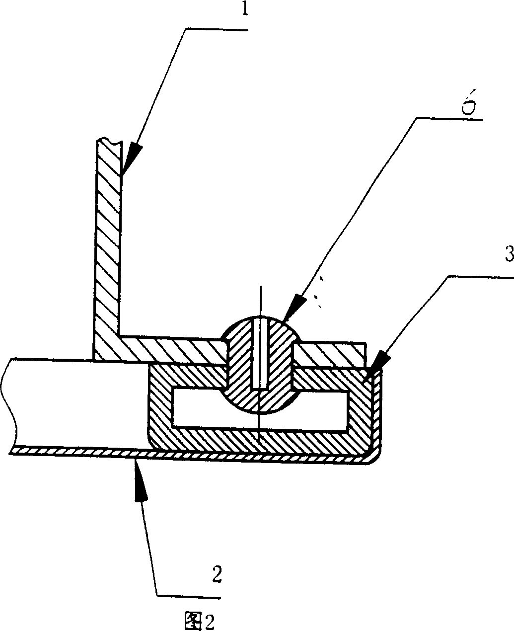 Decorative plate connection structure