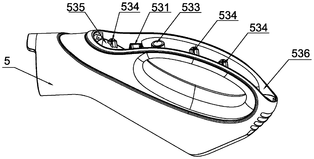 Electric vehicle alternating current charging gun with integrated control circuit hidden in gun body