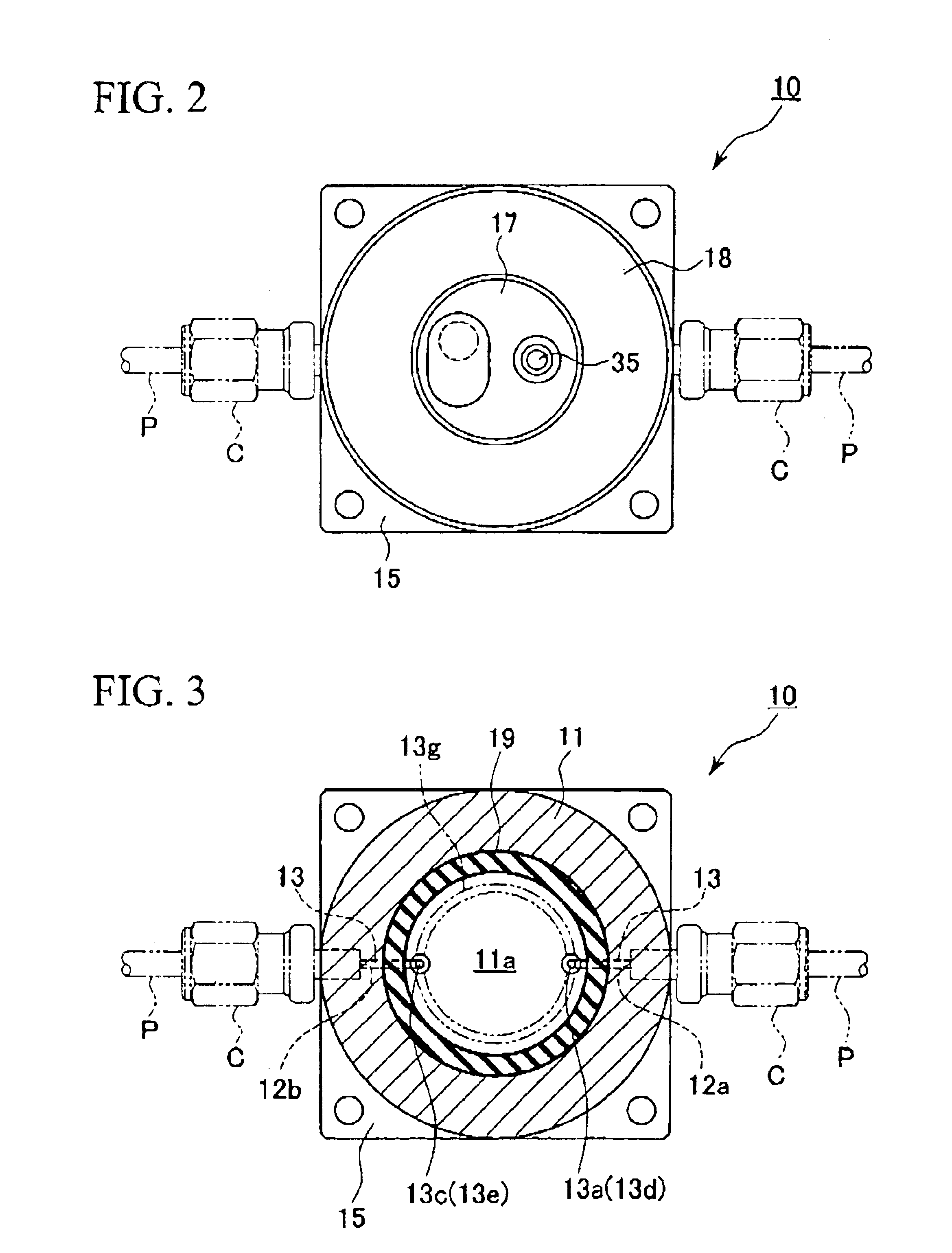 Inline pressure sensor