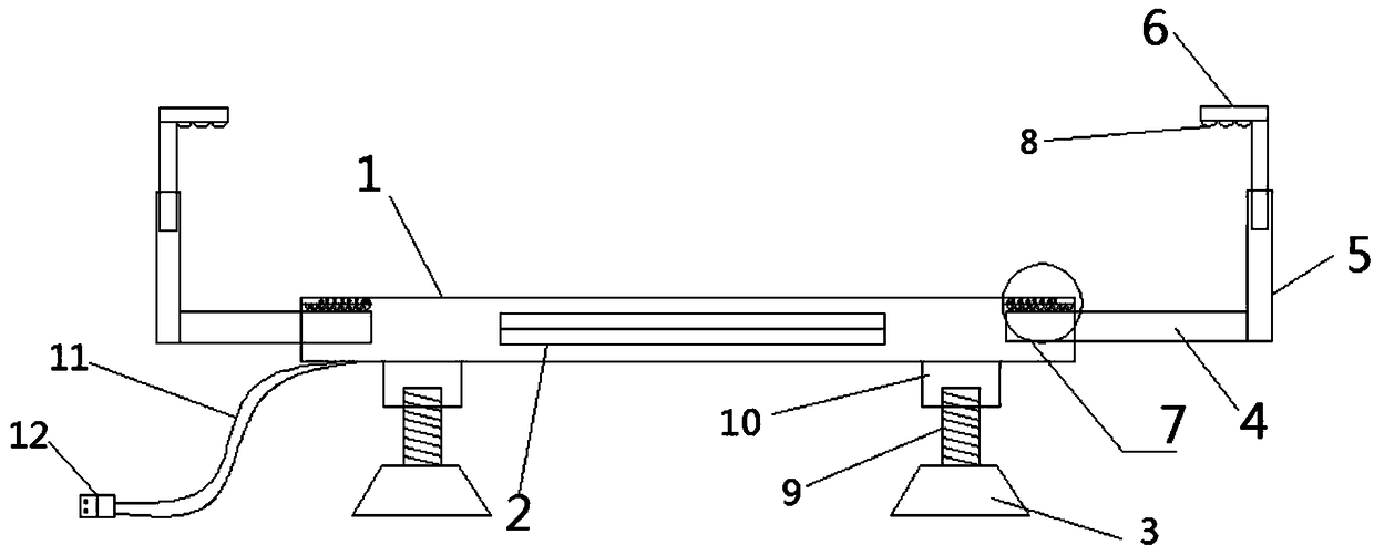 A notebook computer cooling base