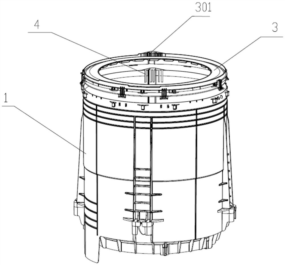 Washing machine outer tub and washing machine