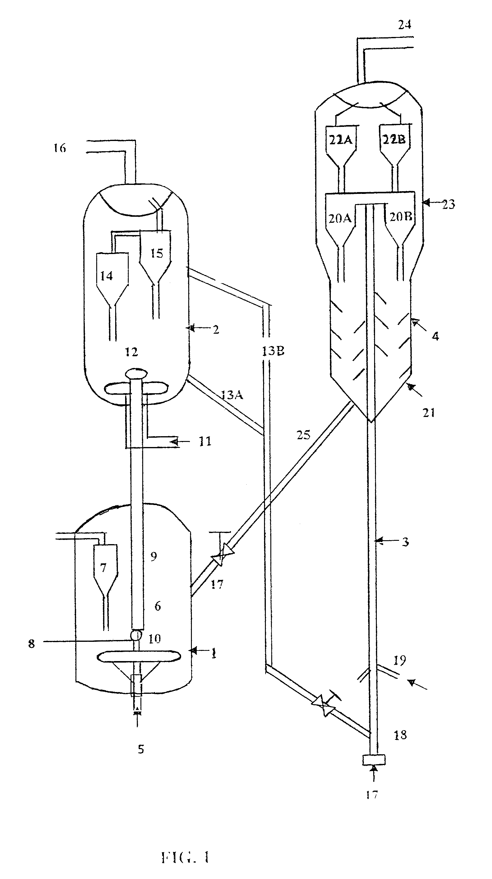 Resid cracking apparatus with catalyst and adsorbent regenerators and a process thereof