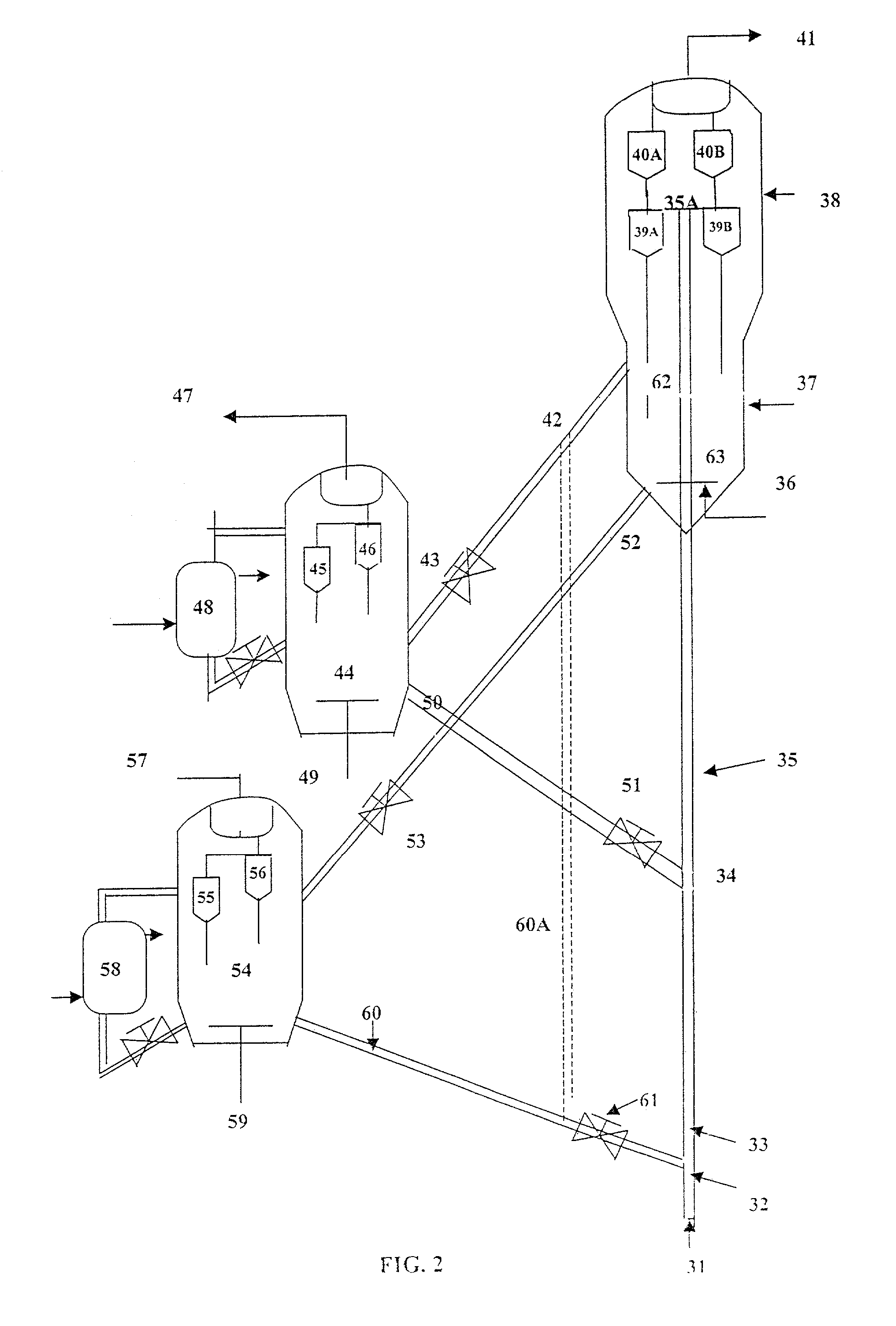 Resid cracking apparatus with catalyst and adsorbent regenerators and a process thereof