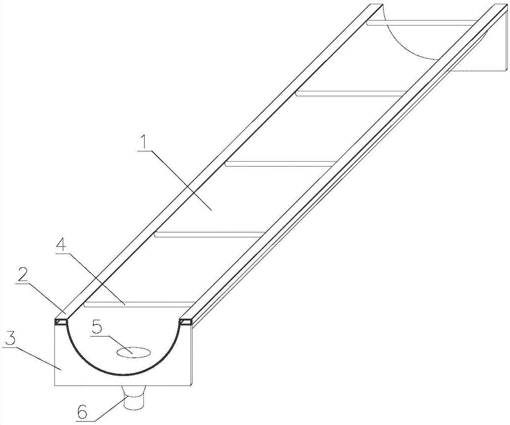 Arc self-bearing gutter