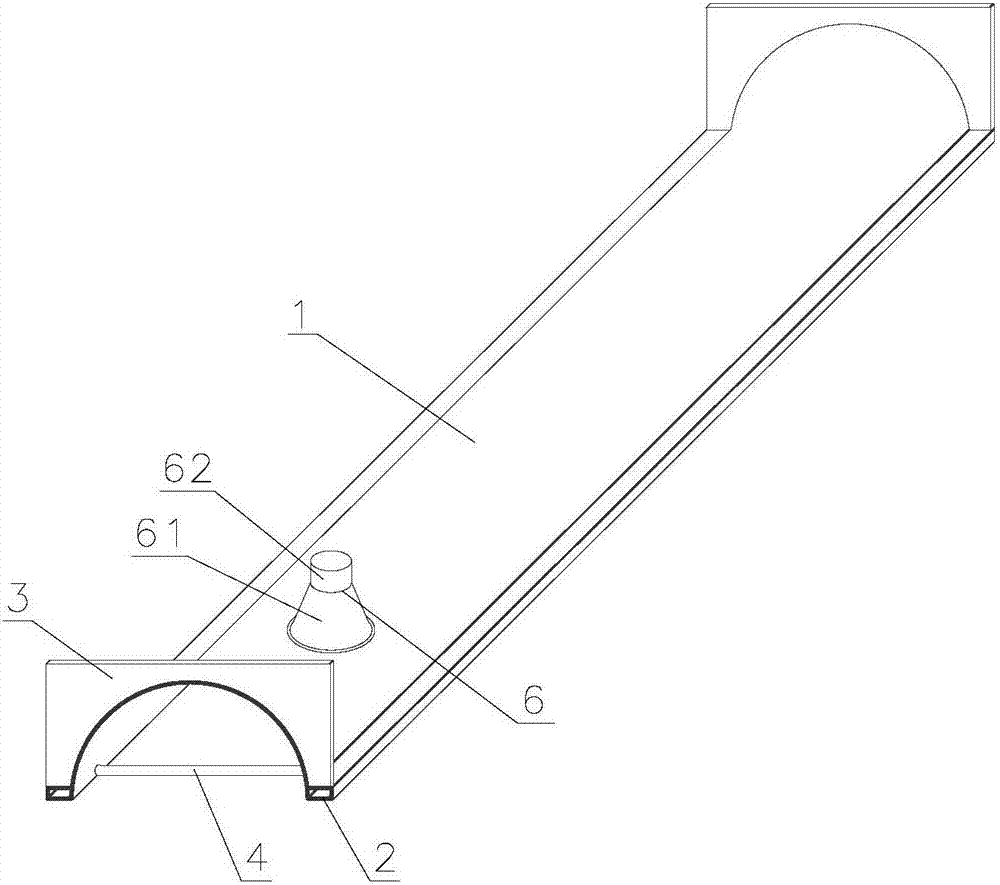 Arc self-bearing gutter