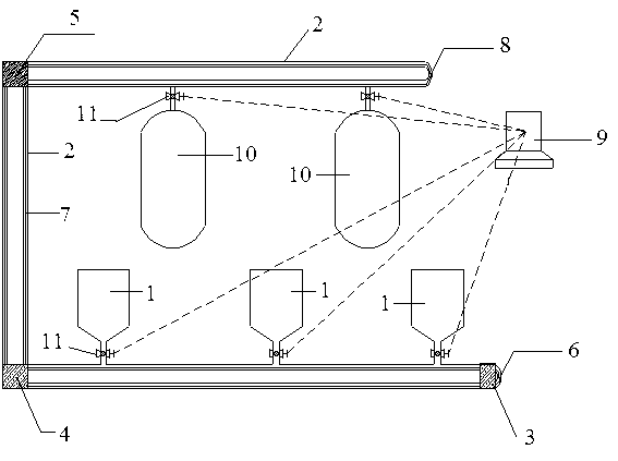 Fully enclosed solid material feeding system and feeding method