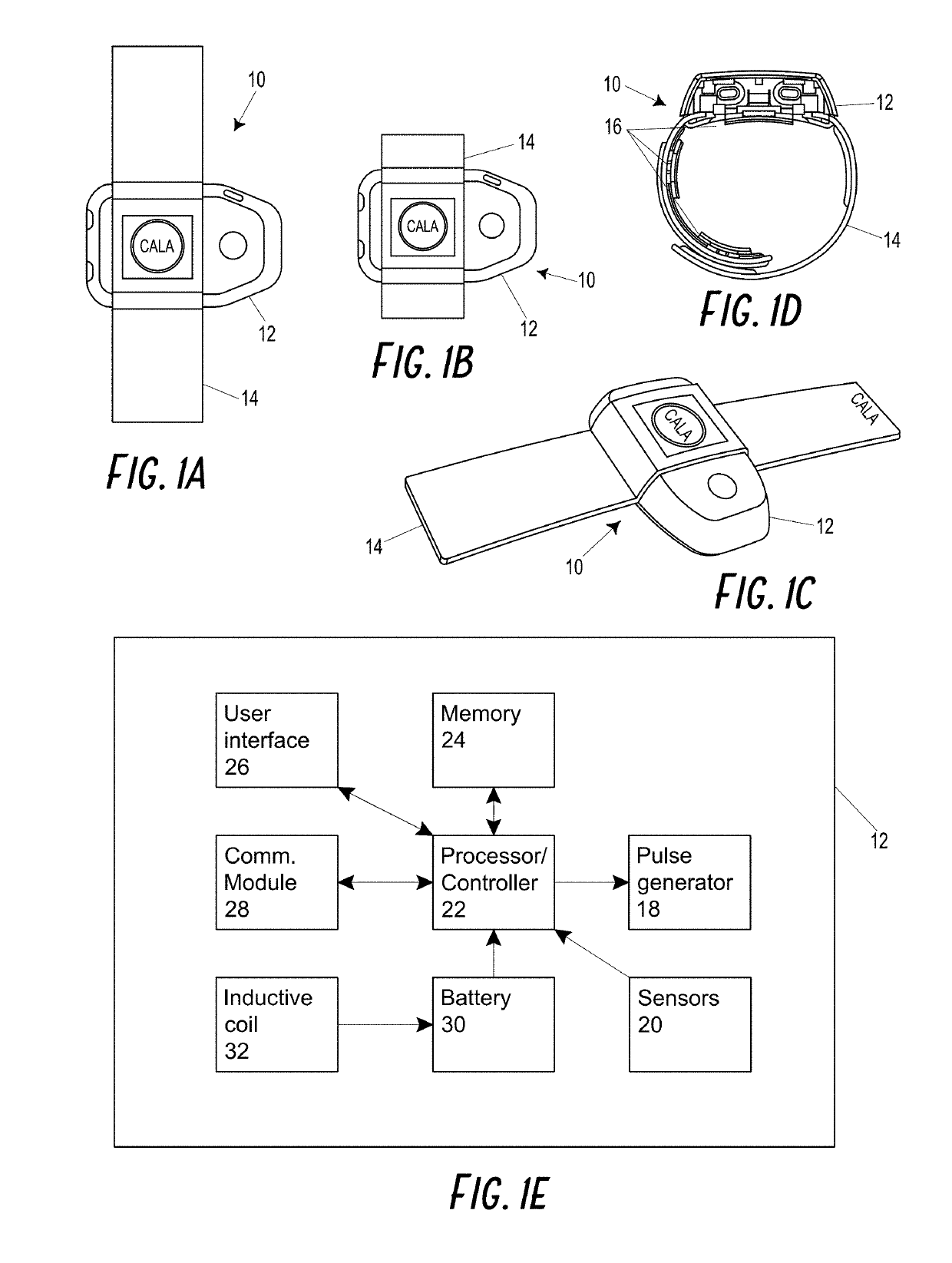 Dry electrodes for transcutaneous nerve stimulation