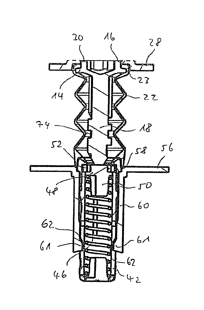 Actuation device for a flap