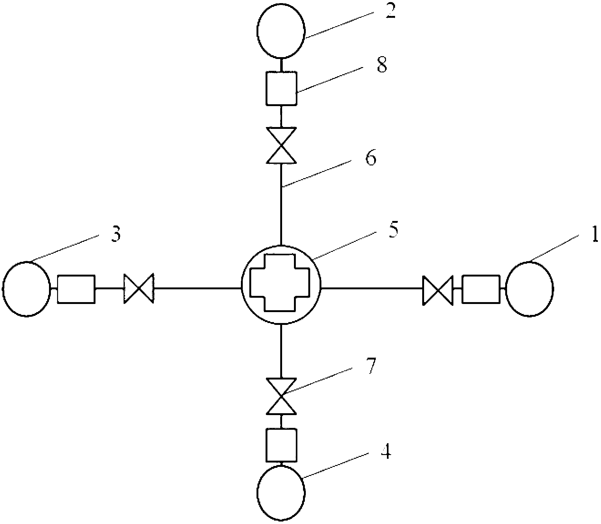 System for pumping and inflating SF6 for gas insulated switchgear